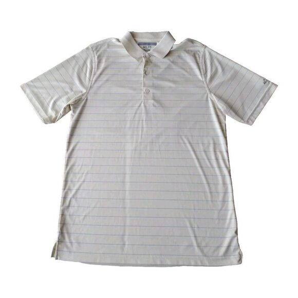 Greg Norman Collection Other - Greg Norman Polo Shirt Mens Medium Yellow  Striped Short Sleeve‎ Play Dry ML75